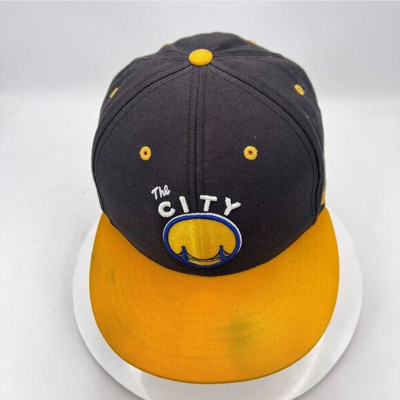 Golden State Warriors "The City" 47 Brand Hardwood Classic Black Snapback Hat - Picture 2 of 10